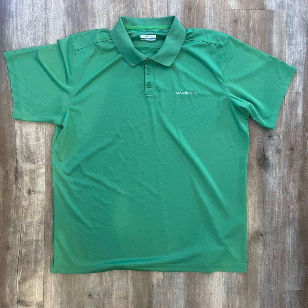 Columbia Men's Green Polo Omni Shade Shirt. size XL